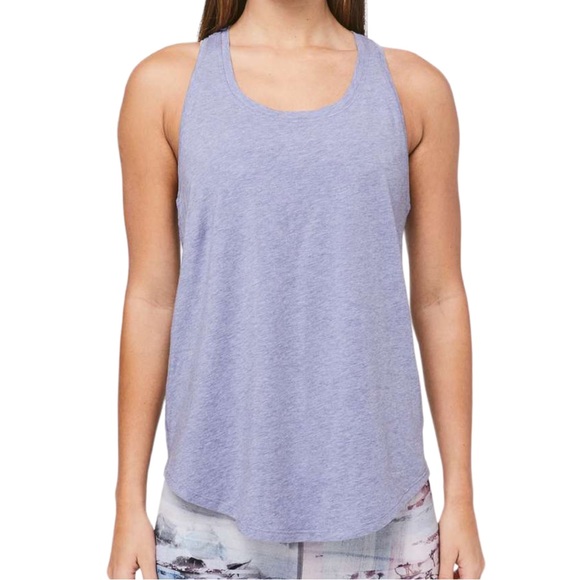 Lululemon Love Tank Pleated in Heathered Solar Purple size 4 - Picture 2 of 8